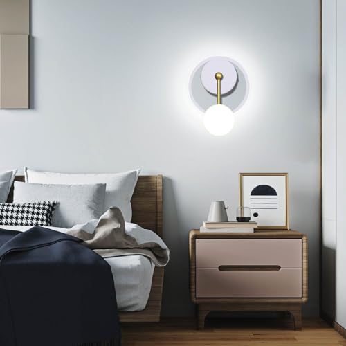 Image of XEYOU 18W Modern Wall Sconce Lighting Indoor LED Creative Wall Light Fixture Clock Shape Decoration Wall Lamp for Living Room Bedroom Stair Corridor