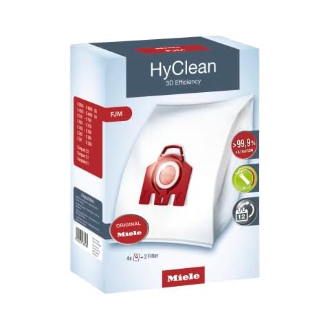 Bolsas para aspirador Miele HyClean 3D Efficiency FJM, paquete de 4 Cover