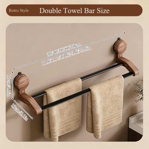 Porte-serviettes mural sans perceuse pour optimiser une petite douche