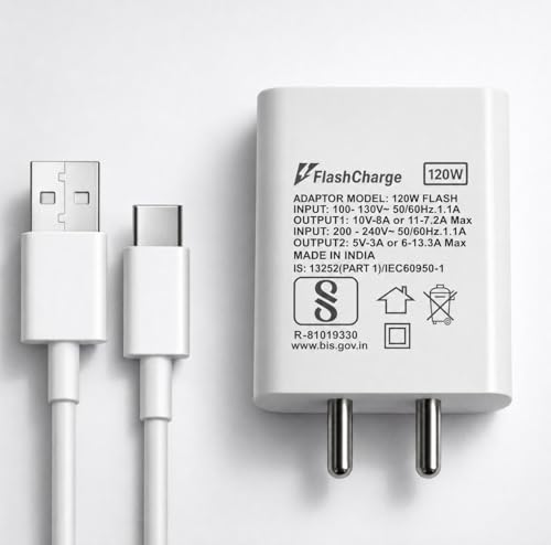 Image of Original120w Super Fast Charger,120w Gan Charger with 6A typc-c Cable | Support with OnePlus Super Vooc, Xiaomi Turbo Charger, IQOO, Realme, Samsung 25W - 44W S26-S25-S24 Ultra, 65W Adapters.