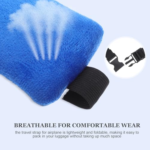 GALPADA Adjustable Airplane Head Support Strap with Comfortable Cloth Material 2pcs Stable Head Support Compact and Portable for Travel and Road Trips for Neck - 2