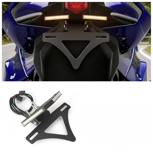 Support de plaque YZF R1 intégré avec feu et clignotant pour queue courte
