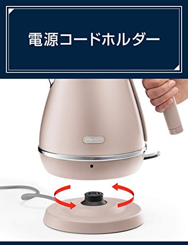 Tetera eléctrica DeLonghi KBIN1200J-PK 1L rosa 100V miniatura 5