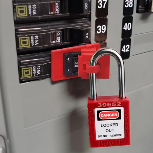 Boviisky U-U7131R Lockout Tagout Kit- Hasps Set thumb #4