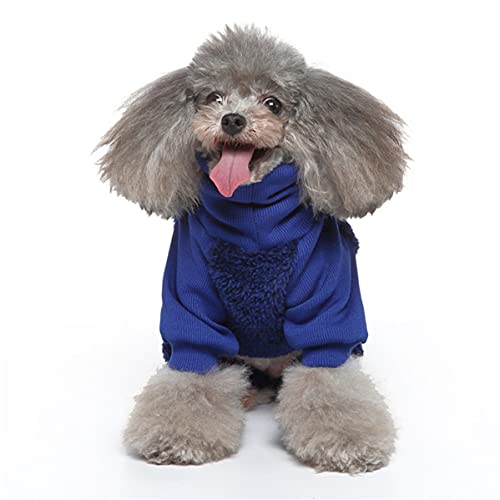 ICOUCHI 犬服 パジャマ ロンパース ペット服 つなぎ 秋冬 小中型犬 カバーオール ドッグウェア パーカー ふわふわ 防寒 保温 屋部着 寝間着 抜け毛防止 ルームウェア 犬洋服 四つ足の服 お出掛け お散歩用
