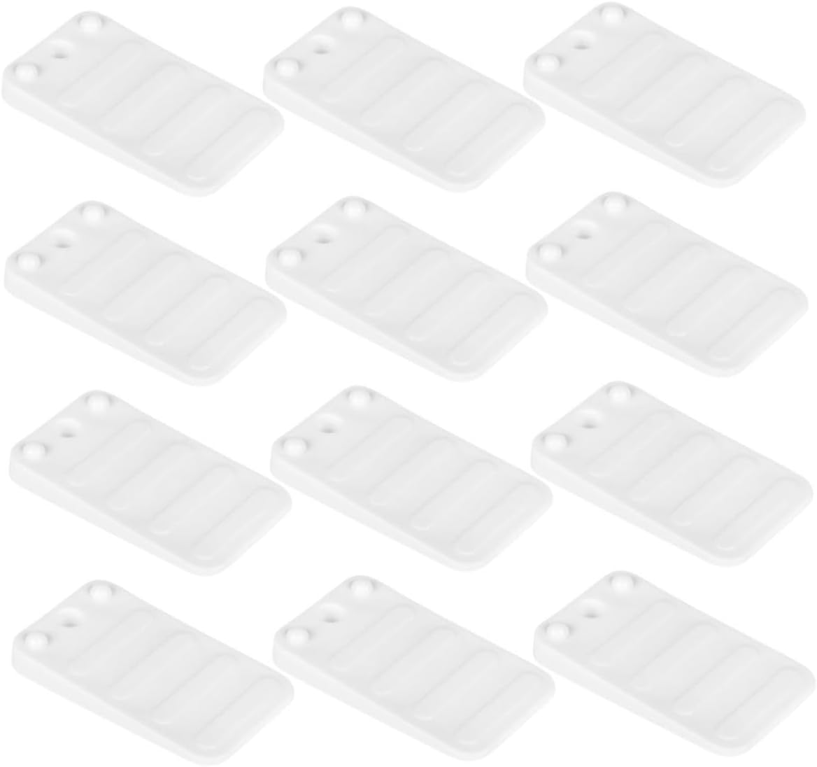 12pcs Adjustable Table Leg Levelers Plastic Furniture Shims Levelers for Uneven Floors Prevent Wobbling Home Improvement
