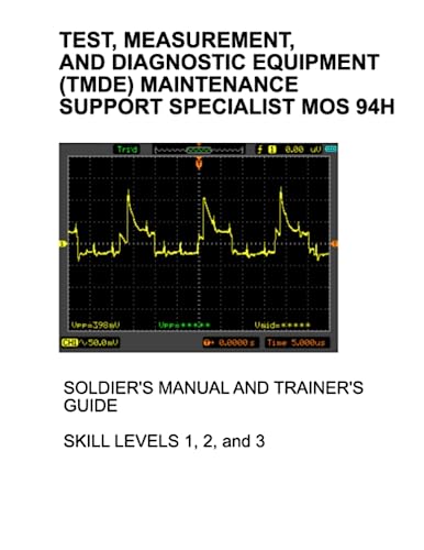Test, Measurement, and Diagnostic Equipment (TMDE) Maintenance Support Specialist MOS 94H: SOLDIER
