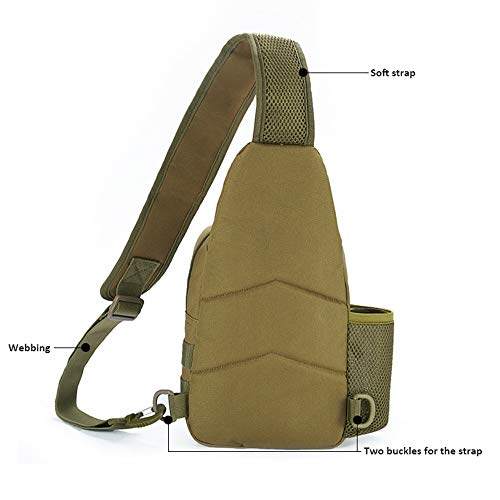Staright Saco de tórax masculino feminino bolsa de camuflagem esportiva de grande capacidade para ca
