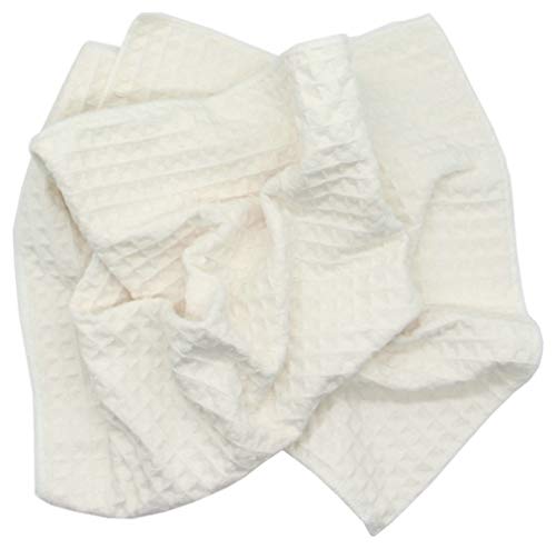 Verasong Waffle Weave Kitchen Towels Thick Microfiber Dish Drying Towels Absorbent Tea Towels Hand Towel Lint Free 16Inch X 24Inch 3 Pack Beige #TOP4