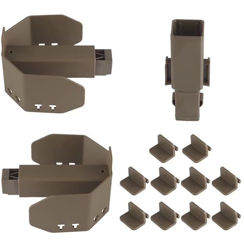 Support d'affichage tactique marron modulaire réglable pour ceinture de combat et d'airsoft