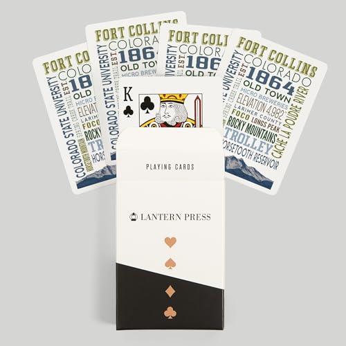 Lantern Press Fort Collins, Colorado, 52 Cartas Póker miniatura 6
