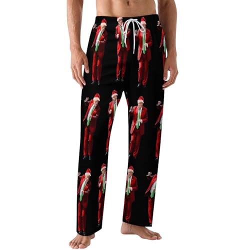 Mens Pajama Pants Trump Lounge Pants Sleepwear Loose Unique Warm Bottoms PJs