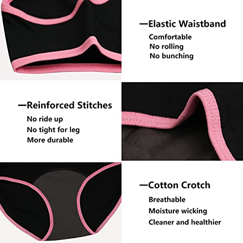 Nalwort Teen Girls Period Panties Cotton Leakproof Menstrual Underwear For First Period Starter M #TOP3