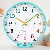 【Silence total, usage multiple】Horloge murale silencieuse garantie, fini le tic-tac agaçant. Parfait pour les chambres d'enfants, les salles de jeux ou les salles d'étude où la paix est essentielle.