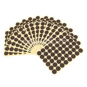 Alcoa Prime 720Pcs 25mm Dots Sticker Round Circle Blank Labels Self Adhesive- Black
