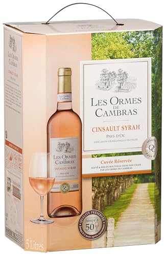 Les Ormes de Cambras - Vin Rosé (5L) - Cinsault Syrah - IGP Pays d’Oc - Bag in Box