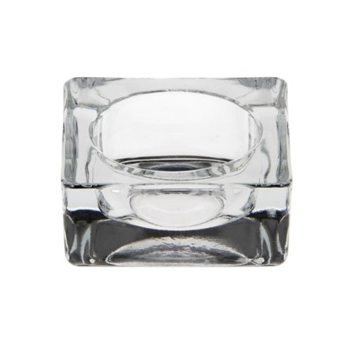 Pap-Star Square Glass Candle Holder