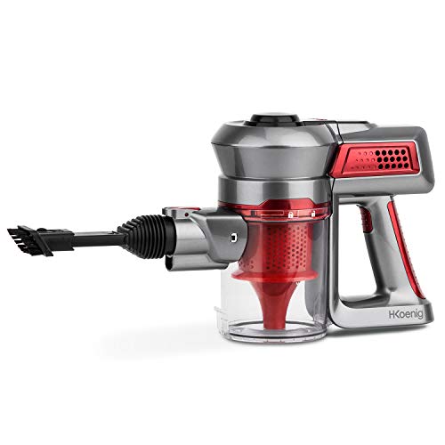 Aspirateur à main Textile+ sans fil sans sac UP560 H.Koenig -2 vitesses - Puissant -Compact - Léger - Autonome -Silencieux - 100W - Multifonction pour Maison Voiture Bureau - Image 4