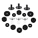 YARNOW 21pcs Drum Protective Washer and Friction Felt Pad Kit Non Slip Accessories for Cymbals and Stands for Secure Fit Black
