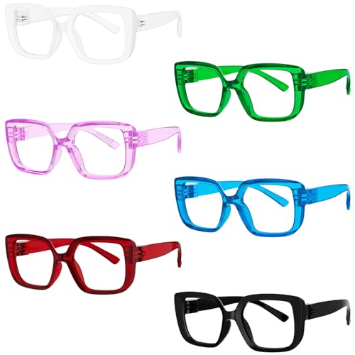 Eyekepper 6er-Pack Damen Lesebrille Metalllose Schraubenlose Federscharniere Frauen Lesehilfe - Mischen +2,50