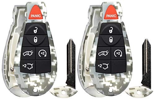 Mando a distancia de coche con arranque remoto IYZ-C01C fundas de llave camuflaje de 6 botones