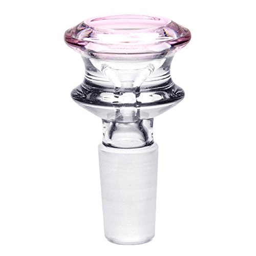 UFO glass slide bowl 18mm pink