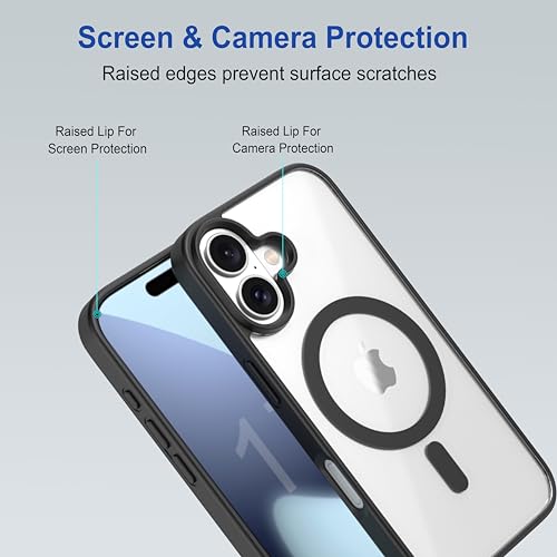 Image of amazon basics Back Case Cover for iPhone 17 | Scratch-Resistant Back Cover | Black