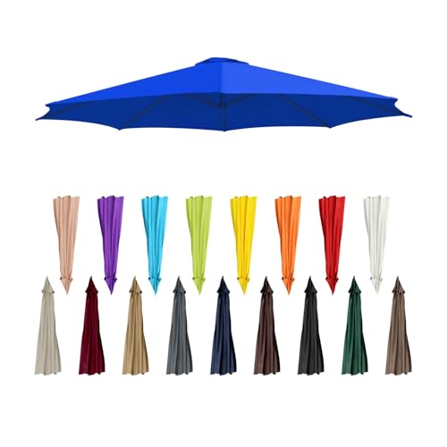 Patio Umbrella Replacement Canopy 9ft 10ft 6.5ft, Outdoor Umbrella Replacement Canopy Top Cover for 8/6Ribs, Replacement Umbrella Canopy Cover, Replacement Parasol Canopy for Garden Umbrella