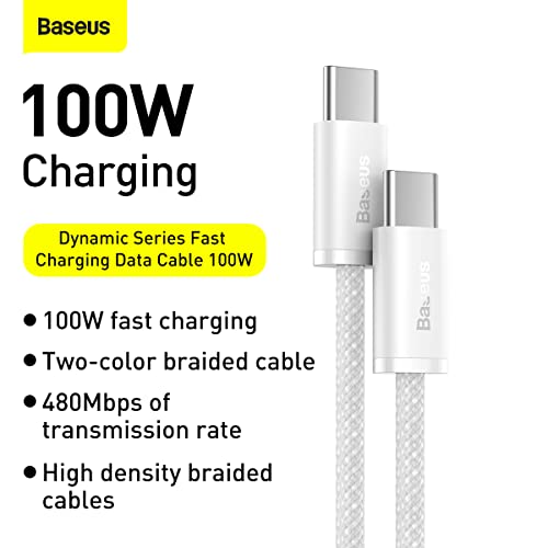 Cabo Baseus Dynamic Usb-c Compatível com iPhone 15 /Compatível com iPad/Compatível com Macbook Nylon