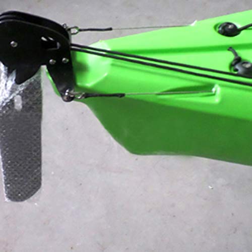 JVSISM Aluminum Alloy Marine Boat Watercraft Canoe Kayak Rudder Foot Control Direction Kit Sailing Boat Parts Steering System