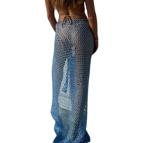 Jupe cache-maillot de bain transparente en crochet pour vos beach clubs