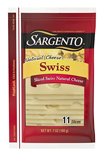 Sargento Swiss Natural Cheese Slicesgreat Pairing With Fruit And Perfect For Sandwiches, 7 Oz #TOP3