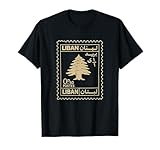 Lebanon Post Stamp Design Featuring Liban Cedar and Lebanese T-Shirt