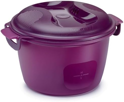 Tupperware Microwave Rice Cooker Purple Large 3L or 12 cup image 5