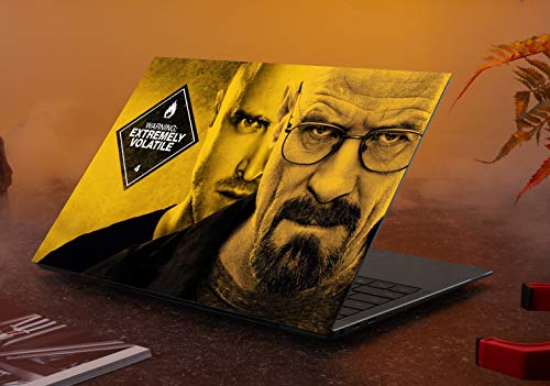 Image of PIXELARTZ Laptop Skins Breaking Bad Walter White Jesse Pinkman 15.6 Inches Laptop Skins /Stickers for Dell-Lenovo-Acer-HP (4014)