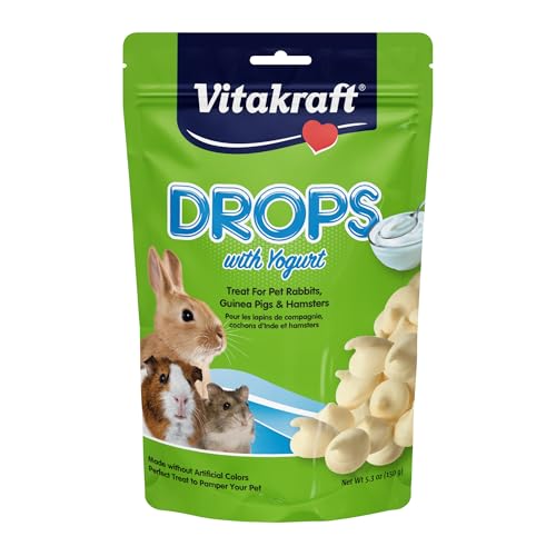 Vitakraft Drops Rabbit Treat - Drops with Yogurt - Yogurt Treats for Rabbits
