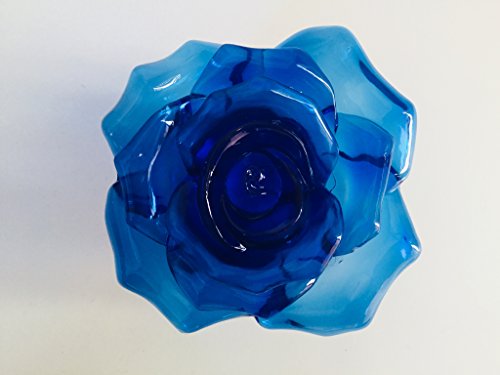 Beautiful Solar Blue Rose Light, Flower Garden Stake Outdoor Yard Decor Landscape Led Lamp Lights, Great Gift #TOP1