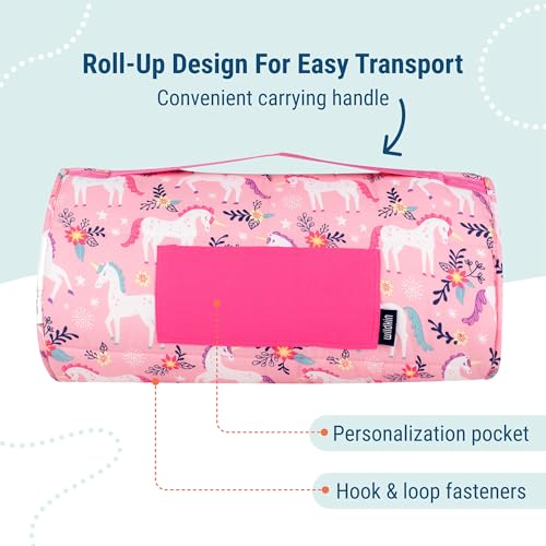 Image of Wildkin Kids Original Nap Mat - Cozy Kids Sleep Mat with Pillow, ideal for School & Travel