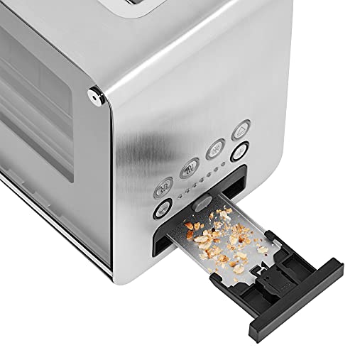 WMF Lono Toaster Glas mit Brötchenaufsatz, 2 Scheiben, XXL, motorisierte Toastaufnahme, Aufwärm-Funktion, 7 Bräunungsstufen, Toaster edelstahl matt – Bild 7