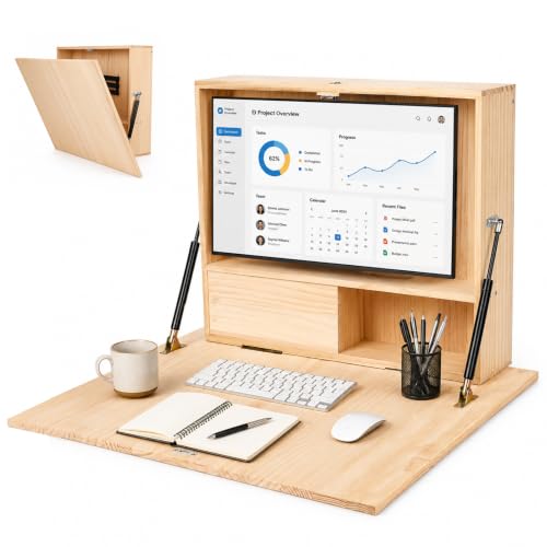 GYHPD 31 Inch Wall Mounted Folding Desk
