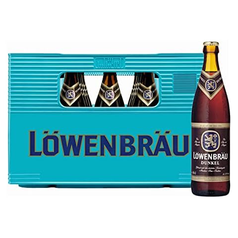 Löwenbräu Dunkel Flaschenbier, MEHRWEG im Kasten, Dunkle Bierspezialität Bier aus München (20 x 0.5 l) Cover