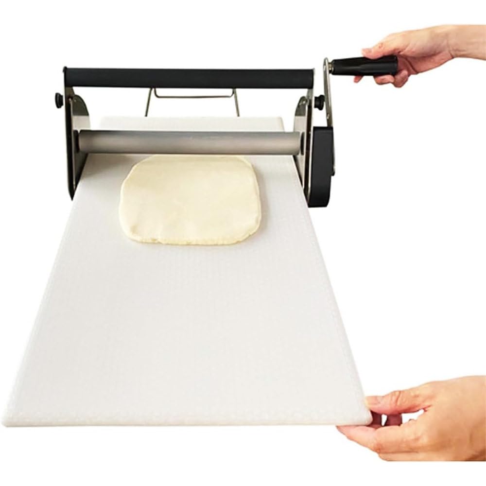 Kompakter manueller Teigschneider – Rollwerkzeug mit einstellbarer Dicke für Brot, Marzipan, Fondant – sichere Familiennutzung, kein Strom erforderlich, 30,5 cm und 39,9 cm Optionen