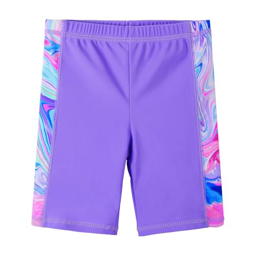 Image of TFJH E Girls Long Sleeve Two Piece Rash Guard Set UPF 50+ 3-13 Y | Stretchy & quick-dry fabric, breathable & lightweight, UPF 50+ sun protection, ideal for pool beach vacation