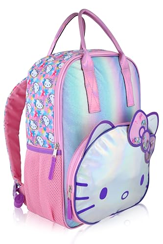 Fast Forward Mochila escolar Hello Kitty da Sanrio para escola | Hello Kitty Mochila infantil de 40