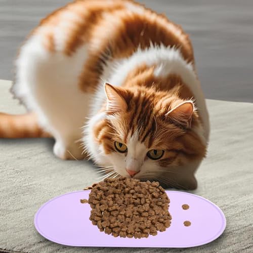 Silicone Dog Food Mat, Waterproof Puppy Bowl Pad, 21.26x11.42x0.39 in Pet Feeding Carpet, Spill-Proof Water Bowl, Ideal for Cat & Trays, Perfect to Indoor and Outdoor Use – Image 4