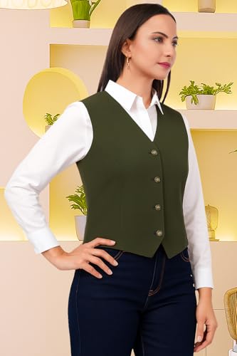 Image of SaintX Women's Waist Coat | Sleeveless | Stylish Executive Wear | Formal Blazer Waistcoat | Office wear