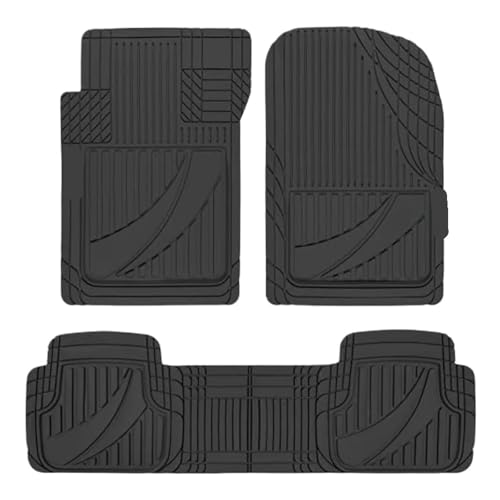 Tapis de sol de voiture en caoutchouc avancé : protection robuste gris tout temps