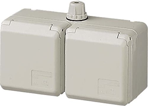 Double prise Cepex IP44 MENNEKES 4219 étanche contre les projections d'eau de pluie