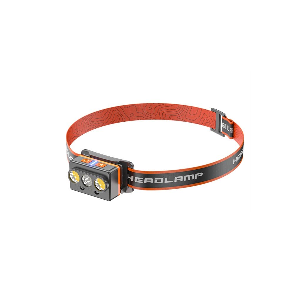 OYYMTE Strong Light Headlight Charging Super Bright Head-Mounted Trumpet Induction Night Fishing Special Flashlight Outdoor