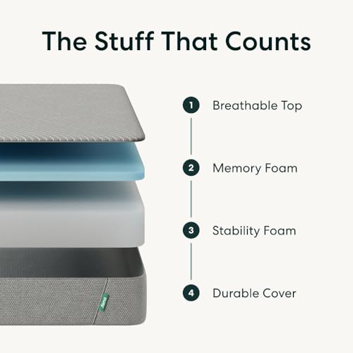 Siena 10” Twin XL Memory Foam Mattress - Medium Firm - 180 Night Trial - Premium Pressure-Relieving Layers - 10 Year Warranty - Mattress in a Box - CertiPUR-US Certified